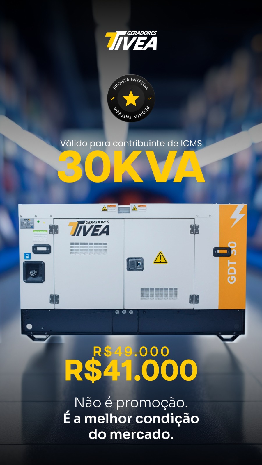 Gerador 30kVA TIVEA Preço